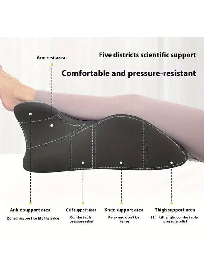 Black Ergonomic Bed Pillows Set Machine Washable for Reading and Phone Use - Image 4